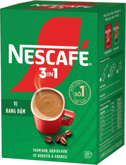 Cà phê sữa NesCafé 3in1 đậm vị — Hộp 320g (20 gói x 16g)