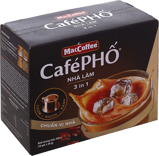 Cà phê sữa MacCoffee Café Phố nhà làm — Hộp 280g