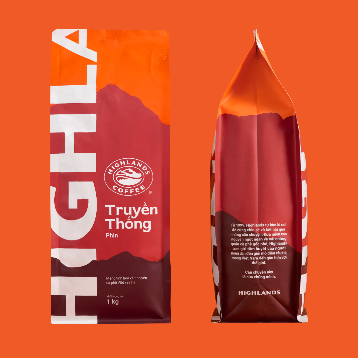 Cà phê rang xay Highlands Truyền Thống — Gói 1kg