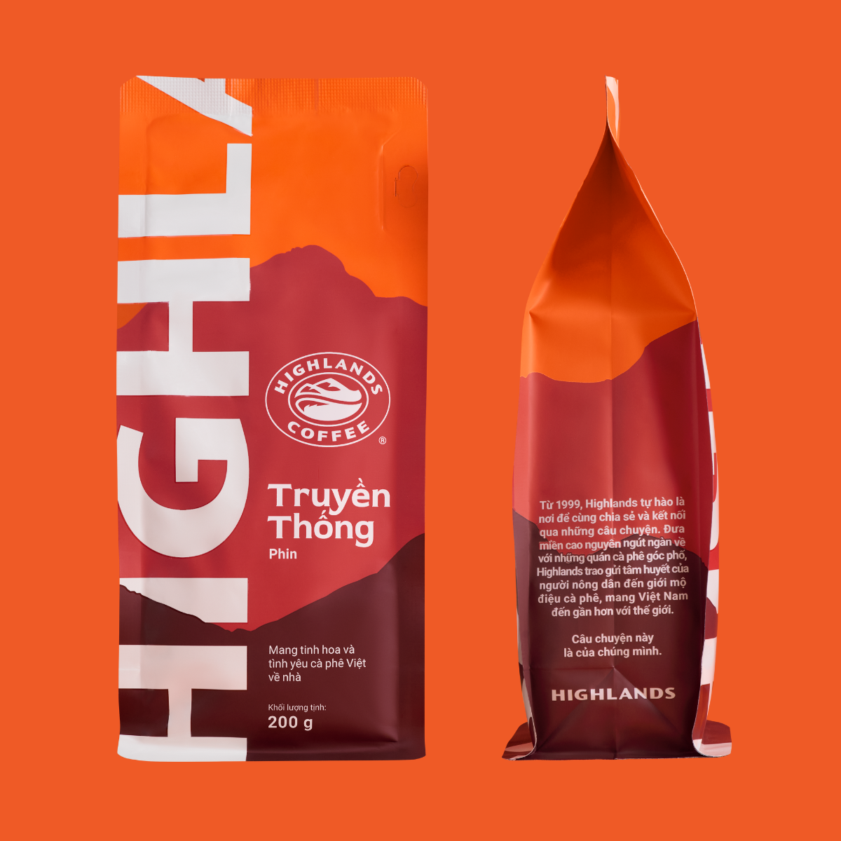 Cà phê rang xay Highlands Truyền Thống — Gói 200g