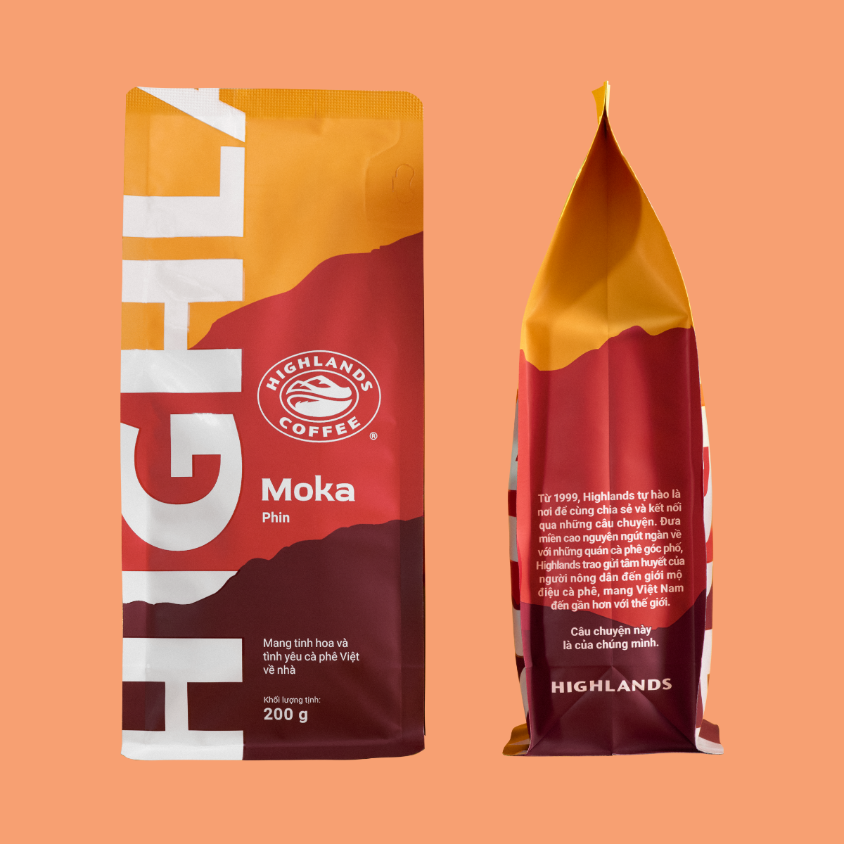 Cà phê rang xay Highlands Moka — Gói 200g