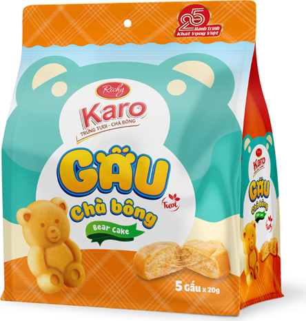 Bánh Karo gấu chà bông — Túi