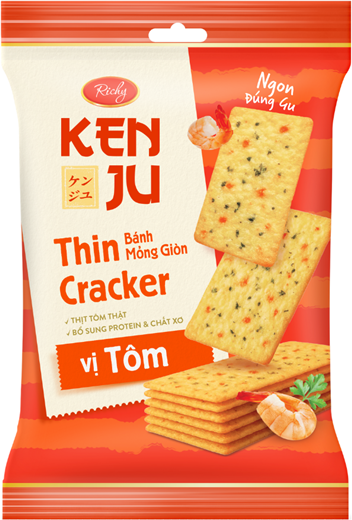 Bánh quy Kenju vị tôm — Túi 192g