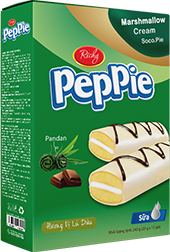 Bánh phủ chocolate Peppie vị lá dứa — Hộp giấy 240g